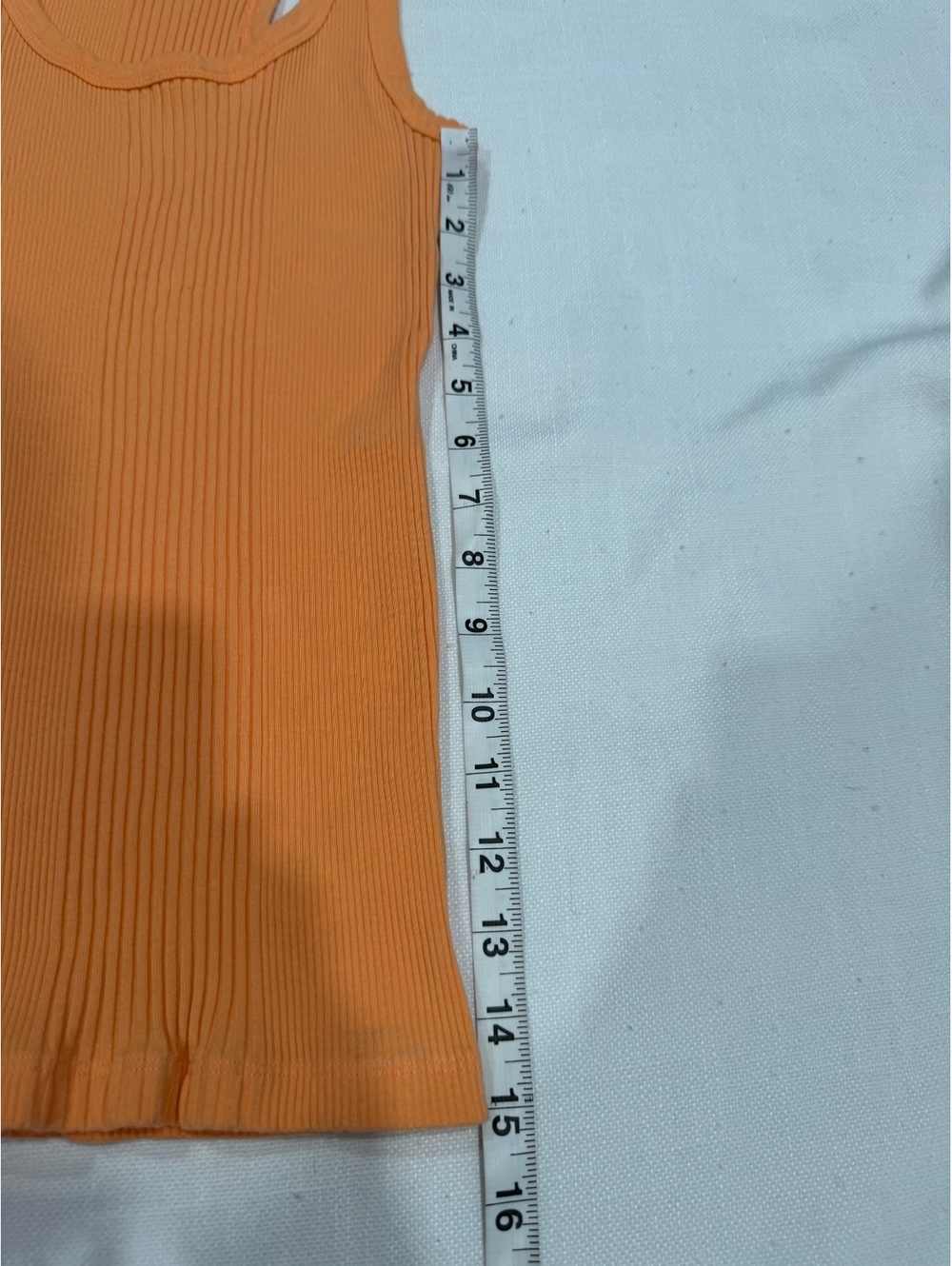 Aerie Orange Ribbed Scoop Neck Racerback Tank Top Small - Picture 5 of 6